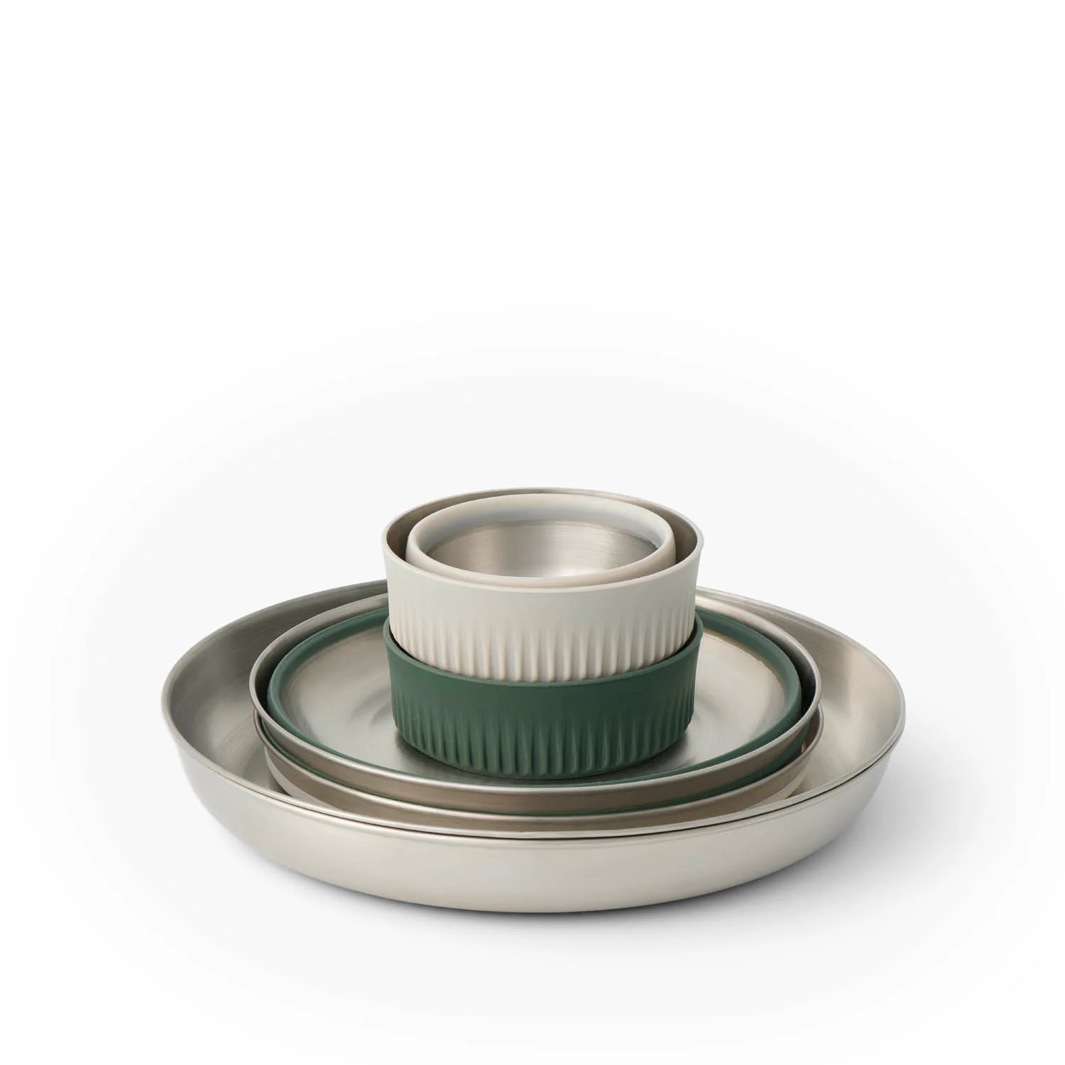 Detour Stainless Steel Collapsible Dinnerware Set - [6 Piece] - Image 3